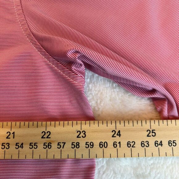 FootJoy FJ Mens Pink Stripe Golf Polo Shirt Bernado Heights CC Size Large - Picture 4 of 9